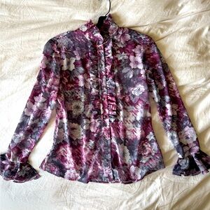 NWT | St John Couture Button Up Top | Size 4